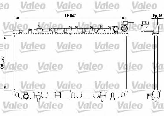 Valeo 731670 Радіатор охолодження двигуна 731670: Приваблива ціна - Купити в Україні на EXIST.UA!