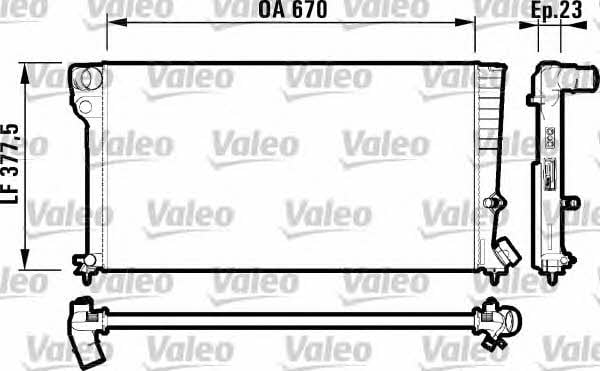 Valeo 731744 Радіатор охолодження двигуна 731744: Купити в Україні - Добра ціна на EXIST.UA!