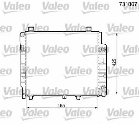 Valeo 731807 Радіатор охолодження двигуна 731807: Купити в Україні - Добра ціна на EXIST.UA!