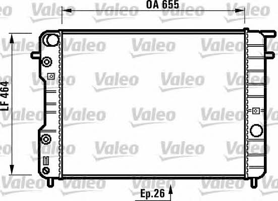 Valeo 731840 Радіатор охолодження двигуна 731840: Купити в Україні - Добра ціна на EXIST.UA!