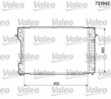 Valeo 731842 Радіатор охолодження двигуна 731842: Купити в Україні - Добра ціна на EXIST.UA!