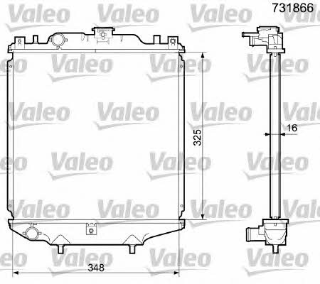 Valeo 731866 Радіатор охолодження двигуна 731866: Купити в Україні - Добра ціна на EXIST.UA!