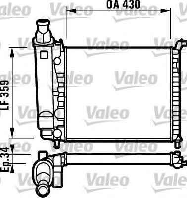Valeo 732004 Радіатор охолодження двигуна 732004: Купити в Україні - Добра ціна на EXIST.UA!