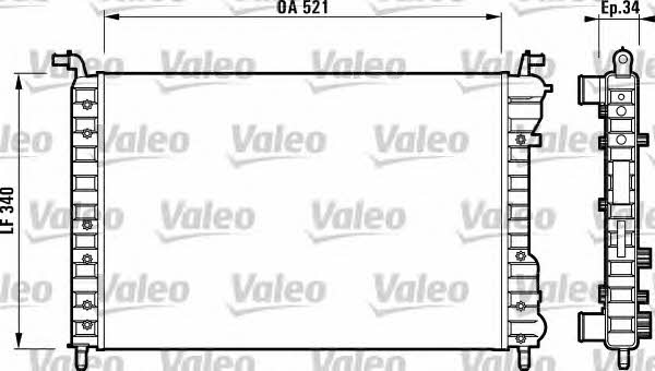 Valeo 732007 Радіатор охолодження двигуна 732007: Купити в Україні - Добра ціна на EXIST.UA!