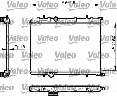 Valeo 735496 Радіатор охолодження двигуна 735496: Купити в Україні - Добра ціна на EXIST.UA!
