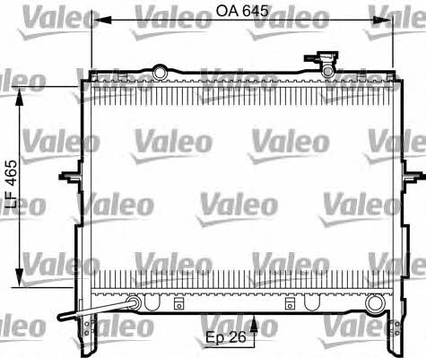 Valeo 735505 Радіатор охолодження двигуна 735505: Купити в Україні - Добра ціна на EXIST.UA!