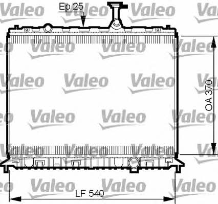 Valeo 735508 Радіатор охолодження двигуна 735508: Приваблива ціна - Купити в Україні на EXIST.UA!