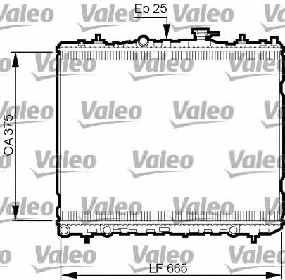 Valeo 735509 Радіатор охолодження двигуна 735509: Приваблива ціна - Купити в Україні на EXIST.UA!