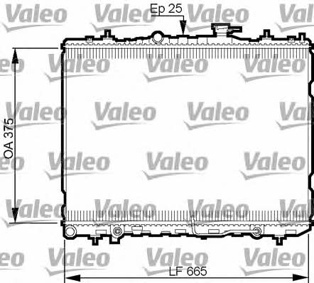 Valeo 735535 Радіатор охолодження двигуна 735535: Приваблива ціна - Купити в Україні на EXIST.UA!