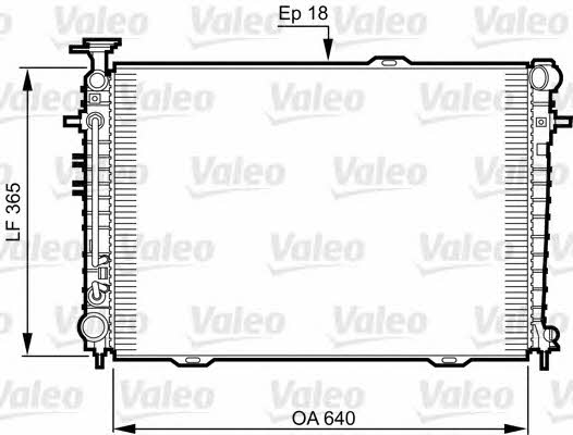 Valeo 735543 Радіатор охолодження двигуна 735543: Приваблива ціна - Купити в Україні на EXIST.UA!