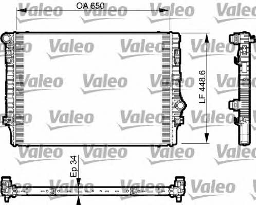 Valeo 735548 Радіатор охолодження двигуна 735548: Приваблива ціна - Купити в Україні на EXIST.UA!