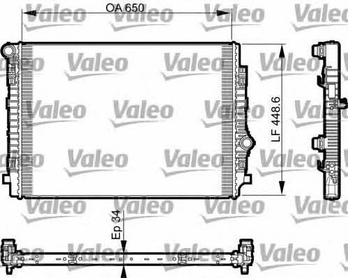 Valeo 735549 Радіатор охолодження двигуна 735549: Купити в Україні - Добра ціна на EXIST.UA!