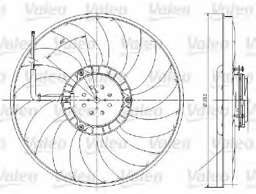 Valeo 696017 Вентилятор радіатора охолодження 696017: Купити в Україні - Добра ціна на EXIST.UA!