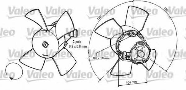 Valeo 696035 Вентилятор радіатора охолодження 696035: Купити в Україні - Добра ціна на EXIST.UA!