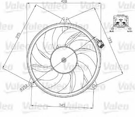 Valeo 696071 Вентилятор радіатора охолодження 696071: Купити в Україні - Добра ціна на EXIST.UA!