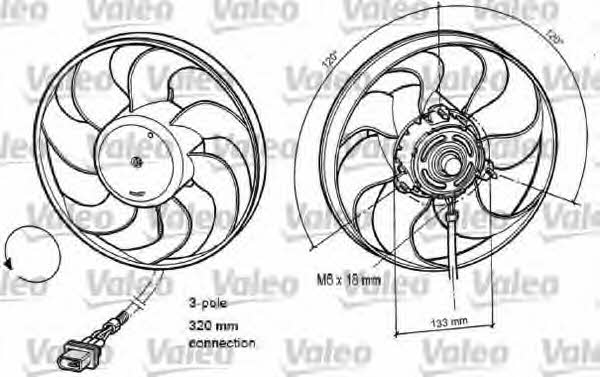 Valeo 696078 Вентилятор радіатора охолодження 696078: Купити в Україні - Добра ціна на EXIST.UA!
