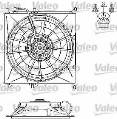 Valeo 696123 Двигун вентилятора охолодження радіатору 696123: Купити в Україні - Добра ціна на EXIST.UA!