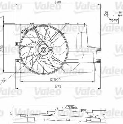 Valeo 696129 Двигун вентилятора охолодження радіатору 696129: Купити в Україні - Добра ціна на EXIST.UA!