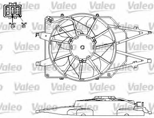 Valeo 696151 Двигун вентилятора охолодження радіатору 696151: Купити в Україні - Добра ціна на EXIST.UA!