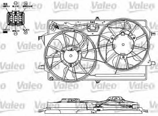 Valeo 696153 Двигун вентилятора охолодження радіатору 696153: Купити в Україні - Добра ціна на EXIST.UA!