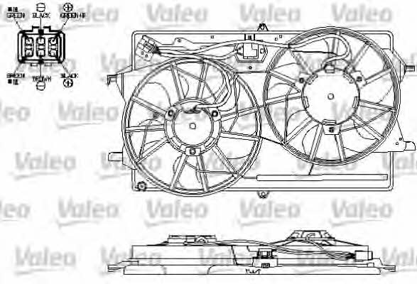 Valeo 696154 Двигун вентилятора охолодження радіатору 696154: Купити в Україні - Добра ціна на EXIST.UA!