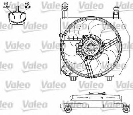 Valeo 696158 Двигун вентилятора охолодження радіатору 696158: Купити в Україні - Добра ціна на EXIST.UA!