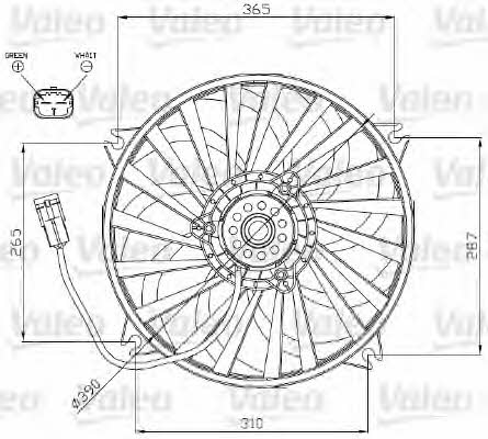 Valeo 696177 Вентилятор радіатора охолодження 696177: Купити в Україні - Добра ціна на EXIST.UA!