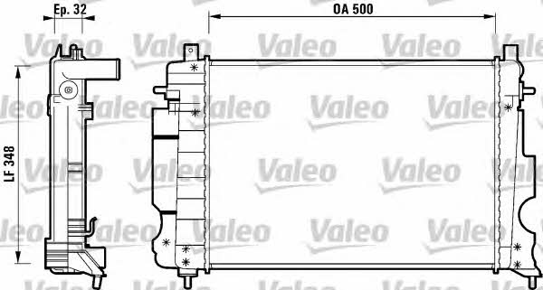Valeo 732120 Радіатор охолодження двигуна 732120: Приваблива ціна - Купити в Україні на EXIST.UA!