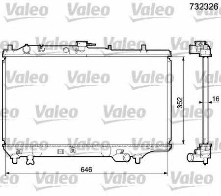 Valeo 732326 Радіатор охолодження двигуна 732326: Купити в Україні - Добра ціна на EXIST.UA!