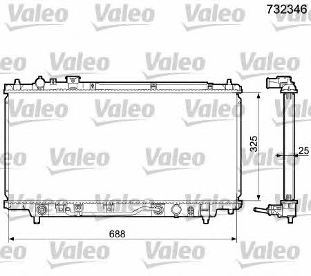 Valeo 732346 Радіатор охолодження двигуна 732346: Купити в Україні - Добра ціна на EXIST.UA!