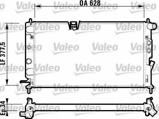 Valeo 732348 Радіатор охолодження двигуна 732348: Купити в Україні - Добра ціна на EXIST.UA!