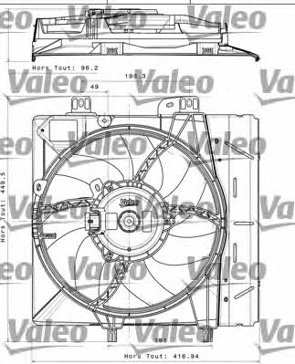 Valeo 696393 Вентилятор радіатора охолодження 696393: Купити в Україні - Добра ціна на EXIST.UA!