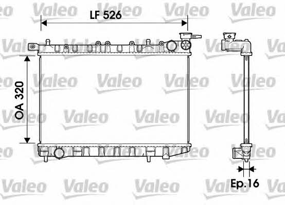Valeo 732405 Радіатор охолодження двигуна 732405: Приваблива ціна - Купити в Україні на EXIST.UA!