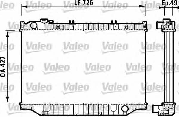 Valeo 732415 Радіатор охолодження двигуна 732415: Купити в Україні - Добра ціна на EXIST.UA!