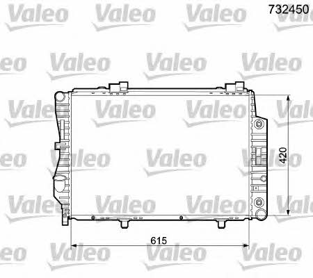 Valeo 732450 Радіатор охолодження двигуна 732450: Купити в Україні - Добра ціна на EXIST.UA!