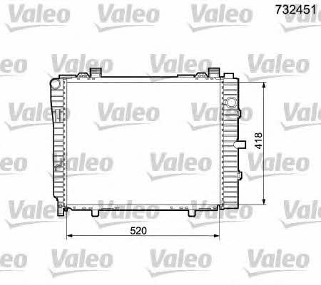Valeo 732451 Радіатор охолодження двигуна 732451: Купити в Україні - Добра ціна на EXIST.UA!