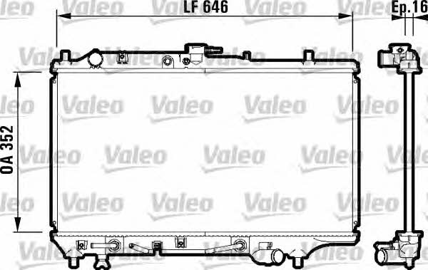 Valeo 732475 Радіатор охолодження двигуна 732475: Приваблива ціна - Купити в Україні на EXIST.UA!