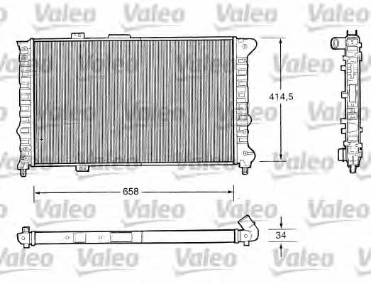 Valeo 732505 Радіатор охолодження двигуна 732505: Купити в Україні - Добра ціна на EXIST.UA!
