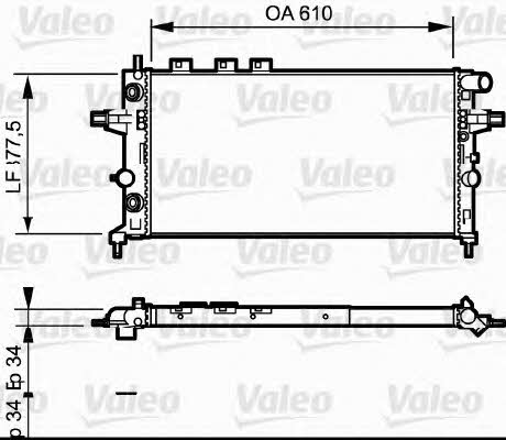 Valeo 732548 Радіатор охолодження двигуна 732548: Купити в Україні - Добра ціна на EXIST.UA!