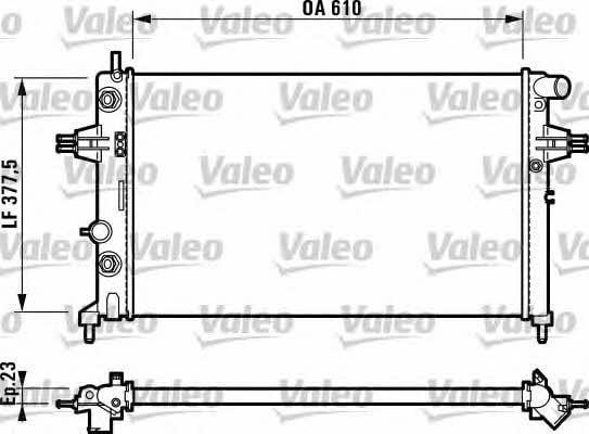 Valeo 732549 Радіатор охолодження двигуна 732549: Купити в Україні - Добра ціна на EXIST.UA!