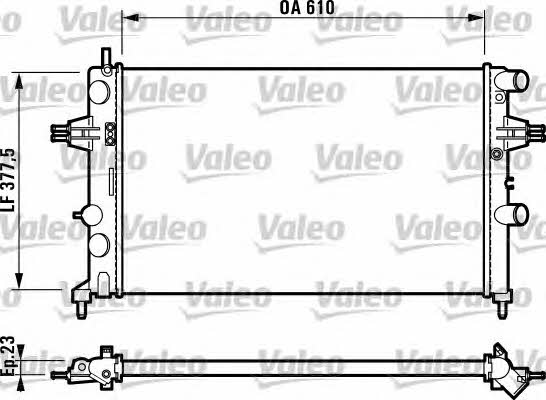 Valeo 732551 Радіатор охолодження двигуна 732551: Приваблива ціна - Купити в Україні на EXIST.UA!