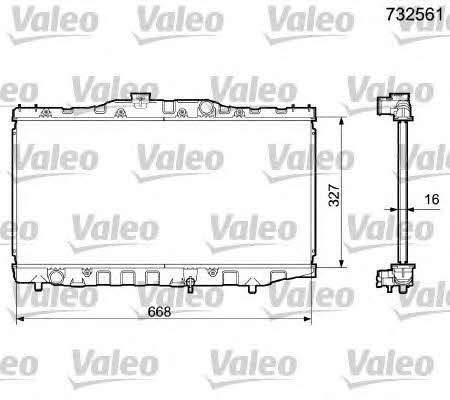Valeo 732561 Радіатор охолодження двигуна 732561: Купити в Україні - Добра ціна на EXIST.UA!