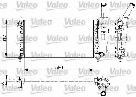 Valeo 732578 Радіатор охолодження двигуна 732578: Купити в Україні - Добра ціна на EXIST.UA!