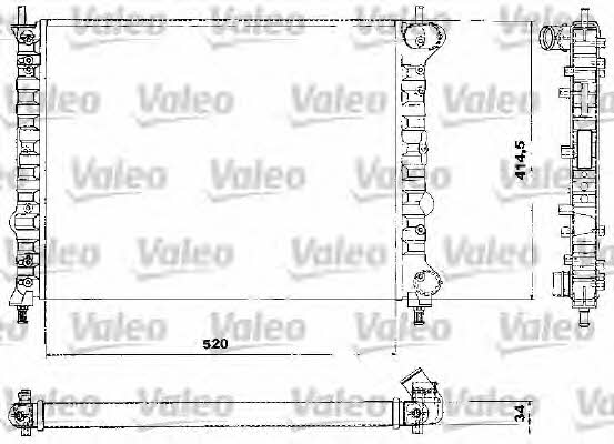 Valeo 732581 Радіатор охолодження двигуна 732581: Купити в Україні - Добра ціна на EXIST.UA!