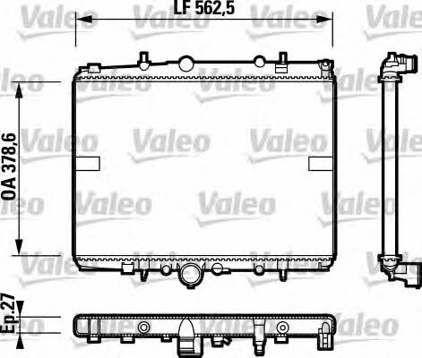 Valeo 732599 Радіатор охолодження двигуна 732599: Купити в Україні - Добра ціна на EXIST.UA!