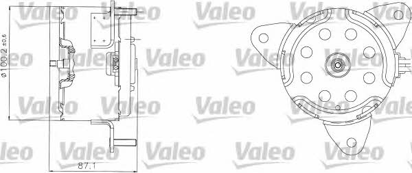 Valeo 698303 Двигун вентилятора охолодження радіатору 698303: Купити в Україні - Добра ціна на EXIST.UA!