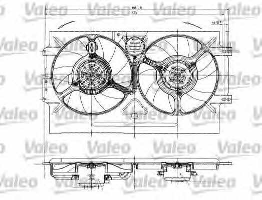 Valeo 698322 Двигун вентилятора охолодження радіатору 698322: Купити в Україні - Добра ціна на EXIST.UA!