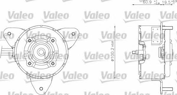 Valeo 698338 Двигун вентилятора охолодження радіатору 698338: Купити в Україні - Добра ціна на EXIST.UA!