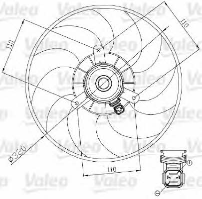 Valeo 698444 Вентилятор радіатора охолодження 698444: Купити в Україні - Добра ціна на EXIST.UA!