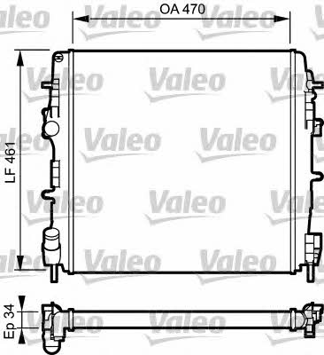 Valeo 732687 Радіатор охолодження двигуна 732687: Приваблива ціна - Купити в Україні на EXIST.UA!
